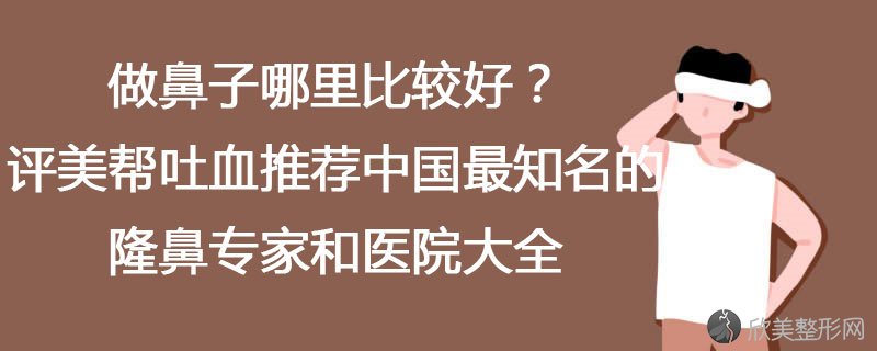 做鼻子哪里比较好？评美帮吐血推荐中国*知名的隆鼻专家和医院大全